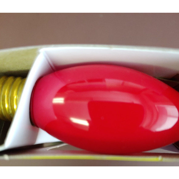 Red C9 Light Bulb Ceramic-Count 4 Lightkeeper Pro Christmas Decor Replacements - Picture 8 of 8